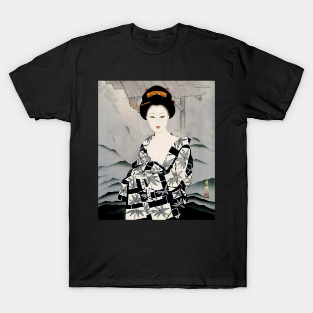 Japanese Woman After Bath - Ukiyo-e T-Shirt by geekmethat